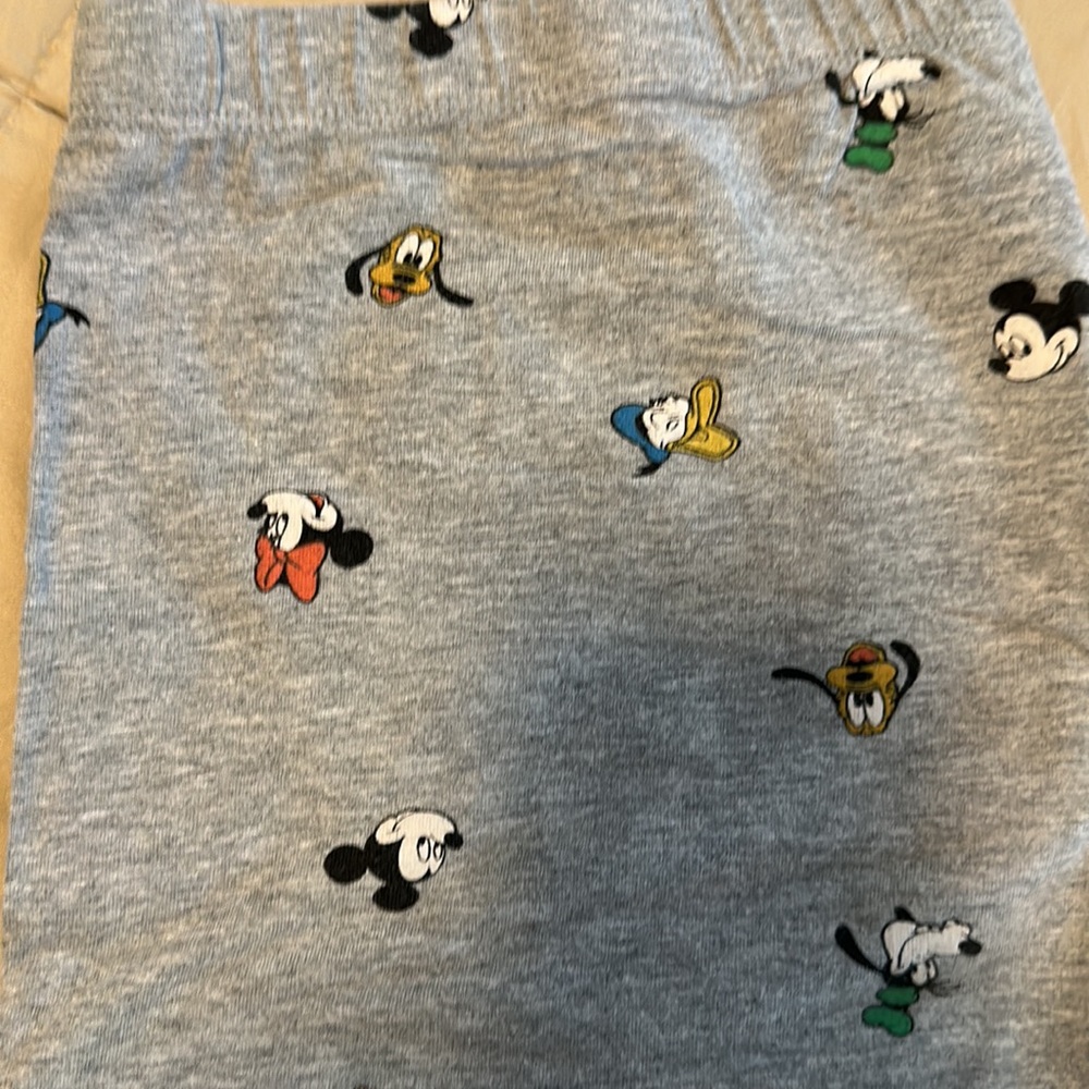 Disney Gray Bike Shorts with Character Print - Picture 3 of 3
